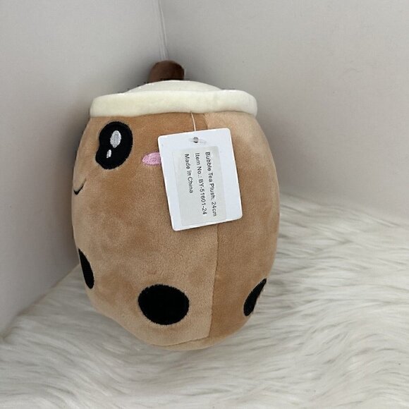 NEW Bubble Tea Plush 24cm Tan Brown Stuffed Animal House of Good Fortune - Picture 5 of 7